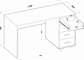 Стол Сокол СПМ-353 столешница ЛДСП дуб сонома (00-00016307) - купить недорого с доставкой в интернет-магазине