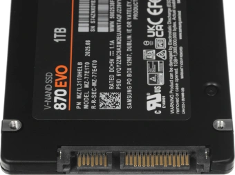Накопитель SSD Samsung SATA-III 1TB MZ-77E1T0BW 870 EVO 2.5" - купить недорого с доставкой в интернет-магазине