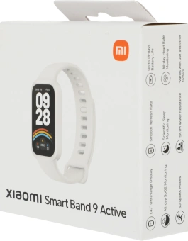 Фитнес-трекер Xiaomi Smart Band 9 Active TFT корп.:бежевый рем.:бежевый (BHR9441GL) - купить недорого с доставкой в интернет-магазине