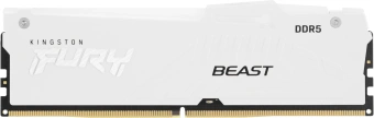 Память DDR5 2x16GB 5200MHz Kingston KF552C36BWEAK2-32 Fury Beast White Expo RGB RTL Gaming PC5-41600 CL36 DIMM 288-pin 1.25В kit single rank с радиатором Ret - купить недорого с доставкой в интернет-магазине