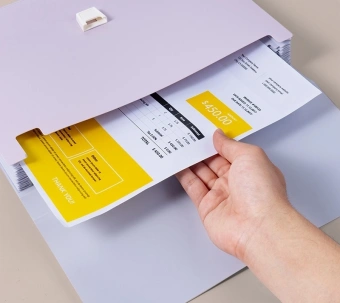 Папка-портфель Deli Colorful EF613 13 отдел. A4 полипропилен ассорти - купить недорого с доставкой в интернет-магазине