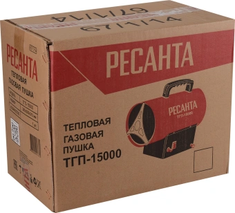 Тепловая пушка газовая Ресанта ТГП-15000 красный - купить недорого с доставкой в интернет-магазине