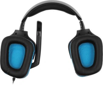 Наушники с микрофоном Logitech G431 черный/синий 2м мониторные оголовье (981-000772) - купить недорого с доставкой в интернет-магазине