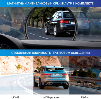 Видеорегистратор с радар-детектором TrendVision Hybrid Signature Real 4K Max GPS ГЛОНАСС черный - купить недорого с доставкой в интернет-магазине