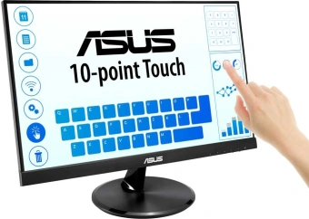 Монитор Asus 21.5" VT229H черный IPS LED 16:9 HDMI M/M глянцевая 1000:1 250cd 178гр/178гр 1920x1080 60Hz VGA FHD USB Touch 3.83кг - купить недорого с доставкой в интернет-магазине
