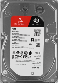 Жесткий диск Seagate SATA-III 10TB ST10000VN000 NAS Ironwolf 512E (7200rpm) 256Mb 3.5" - купить недорого с доставкой в интернет-магазине