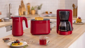 Чайник электрический Bosch TWK2M164 1.7л. 2400Вт красный корпус: пластик - купить недорого с доставкой в интернет-магазине