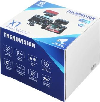 Видеорегистратор TrendVision X1 Max черный 1080x1920 1080p 150гр. GPS MSTAR 8336 - купить недорого с доставкой в интернет-магазине