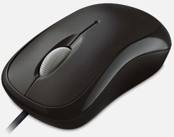 Мышь Microsoft Basic Optical Mouse Black черный оптическая (1000dpi) USB (2but) - купить недорого с доставкой в интернет-магазине