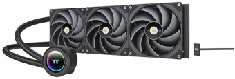 Система водяного охлаждения Thermaltake Toughliquid 360 Ex Pro ARGB Soc-AM5/AM4/1200/1700/1851 черный 4-pin 22.6dB Al+Cu Ret (CL-W400-PL12BL-A) - купить недорого с доставкой в интернет-магазине