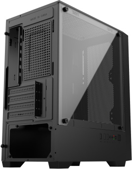 Корпус Оклик OCC-MN307 черный без БП mATX 8x120mm 2xUSB2.0 1xUSB3.0 audio bott PSU - купить недорого с доставкой в интернет-магазине