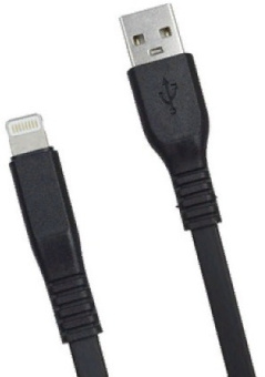 Кабель Premier 6-703RL45 2.0BK USB (m)-Lightning (m) 2м черный пакет - купить недорого с доставкой в интернет-магазине