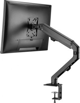 Кронштейн для мониторов Ultramounts UM728 черный 17"-27" макс.7кг крепление к столешнице поворот и наклон - купить недорого с доставкой в интернет-магазине