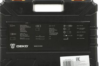 Набор инструментов Deko DKAT108 108 предметов (жесткий кейс) - купить недорого с доставкой в интернет-магазине