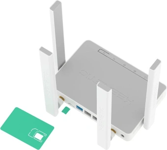 Роутер беспроводной Keenetic Runner 4G (KN-2212) N300 10/100BASE-TX/4G cat.4 белый - купить недорого с доставкой в интернет-магазине