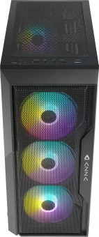 Корпус Azza Fighter черный без БП ATX 4x120mm 2x140mm 2xUSB2.0 1xUSB3.0 audio bott PSU - купить недорого с доставкой в интернет-магазине