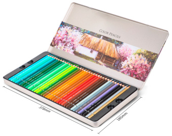 Карандаши цв. Deli 6568 липа цветной корпус 72цв. мет.кор. - купить недорого с доставкой в интернет-магазине