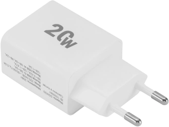 Сетевое зар./устр. Digma DGW2D 20W 3A+1A (PD+QC) USB-C/USB-A универсальное белый (DGW2D0F110WH) - купить недорого с доставкой в интернет-магазине