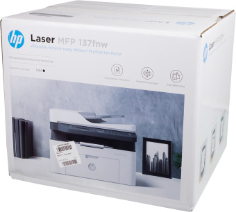 МФУ лазерный HP Laser 137fnw (4ZB84A) A4 WiFi белый - купить недорого с доставкой в интернет-магазине