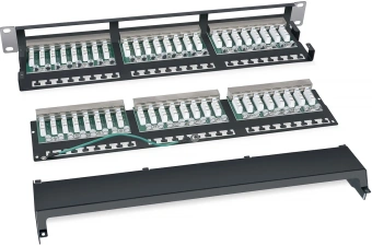 Патч-панель Cabeus PLHD-48-CAT.6-SH-DUAL IDC-1U 19" 1U 48xRJ45 кат.6 FTP - купить недорого с доставкой в интернет-магазине