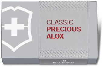 Нож перочинный Victorinox Classic Precious Alox (0.6221.401G) 58мм 5функц. красный подар.коробка - купить недорого с доставкой в интернет-магазине