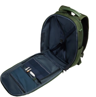 Рюкзак мужской Piquadro Lyss CA6928S143BM/VE зеленый тимьяновый полиэстер/натур.кожа - купить недорого с доставкой в интернет-магазине