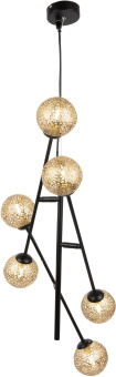 Светильник Hiper Sun H819-0 подвес. черный/золотистый - купить недорого с доставкой в интернет-магазине