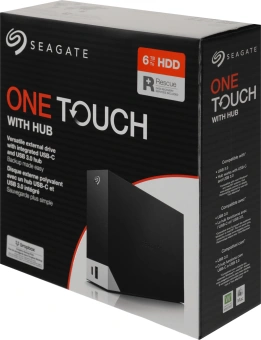 Жесткий диск Seagate USB3.0 6TB STLC6000400 One Touch 3.5" черный - купить недорого с доставкой в интернет-магазине