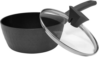 Ковш Polaris Kontur 18SP 1.7л. d=18см (с крышкой) черный (015074) - цена, купить или заказать с доставкой в интернет-магазине Ковш Polaris Kontur 18SP 1.7л. d=18см (с крышкой) черный (015074) - купить недорого с доставкой в интернет-магазине