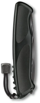 Нож перочинный Victorinox RangerGrip Onyx (0.9563.C31P) 130мм 12функц. черный подар.коробка в комплекте: шнурок - купить недорого с доставкой в интернет-магазине