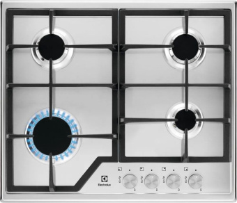 Газовая варочная поверхность Electrolux KGS6426SX нержавеющая сталь - купить недорого с доставкой в интернет-магазине
