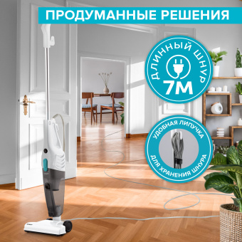 Пылесос ручной Scarlett SC-VC80H23 600Вт белый/черный - купить недорого с доставкой в интернет-магазине