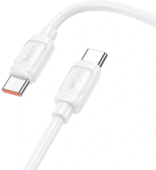 Кабель Hoco X115 52025 USB-C-USB-C 1.2м белый - купить недорого с доставкой в интернет-магазине