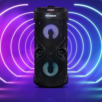 Минисистема Hyundai H-MC150 черный 50Вт FM USB BT SD/MMC - купить недорого с доставкой в интернет-магазине