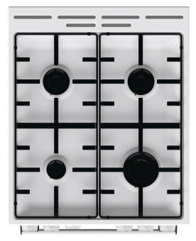Плита Газовая Gorenje GG5A12WH белый (без крышки) реш.сталь - купить недорого с доставкой в интернет-магазине