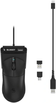 Мышь A4Tech Bloody R77 Ultra Dock черный оптическая 20000dpi беспров. USB 5but - купить недорого с доставкой в интернет-магазине