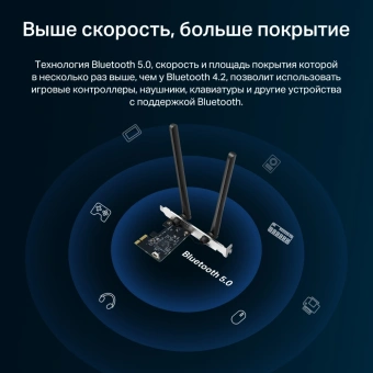 Сетевой адаптер Wi-Fi + Bluetooth Mercusys MA30E AC1200 PCI Express (ант.внеш.несъем.) 2ант. - купить недорого с доставкой в интернет-магазине
