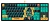 Клавиатура A4Tech AT87 Renegade черный/зеленый USB for gamer LED (AT87) кабель 1.8м