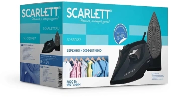Утюг Scarlett SC-SI30K67 3000Вт черный - купить недорого с доставкой в интернет-магазине