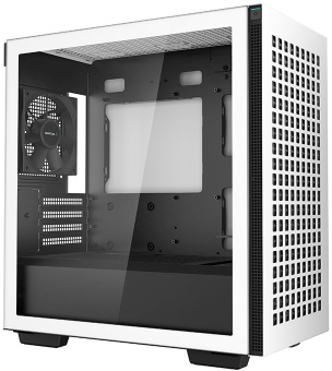Корпус Deepcool CH370 белый без БП mATX 7x120mm 4x140mm 2xUSB3.0 audio bott PSU - купить недорого с доставкой в интернет-магазине
