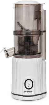 Соковыжималка шнековая Scarlett SC-JE50S63 400Вт рез.сок.:600мл. белый - купить недорого с доставкой в интернет-магазине