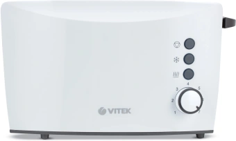 Тостер Vitek VT-7166 800Вт черный/белый - купить недорого с доставкой в интернет-магазине