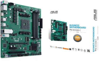Материнская плата Asus PRO B550M-C/CSM Soc-AM4 AMD B550 4xDDR4 mATX AC`97 8ch(7.1) GbLAN RAID+HDMI+DP - купить недорого с доставкой в интернет-магазине