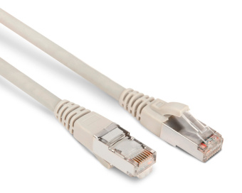 Патч-корд Hyperline PC-LPM-STP-RJ45-RJ45-C6-2M-LSZH-GY U/FTP RJ-45 вил.-вилка RJ-45 кат.6 2м серый LSZH 26AWG - купить недорого с доставкой в интернет-магазине