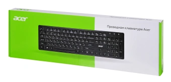 Клавиатура Acer OKW020 черный USB slim Multimedia (ZL.KBDEE.001) кабель 1.5м - купить недорого с доставкой в интернет-магазине
