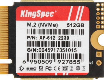 Накопитель SSD Kingspec PCIe 4.0 x4 512GB XF-512 2230 M.2 2230 - купить недорого с доставкой в интернет-магазине