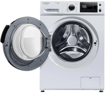 Стиральная машина Maunfeld MFWM1586WH класс: A загр.фронтальная макс.:8кг (с сушкой) белый инвертер - купить недорого с доставкой в интернет-магазине