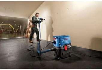 Строительный пылесос Bosch GAS 15 PS 1100Вт (уборка: сухая/влажная) синий - купить недорого с доставкой в интернет-магазине