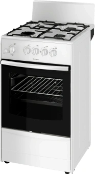 Плита Газовая Darina 1A GM341 005 W белый (без крышки) реш.сталь - купить недорого с доставкой в интернет-магазине