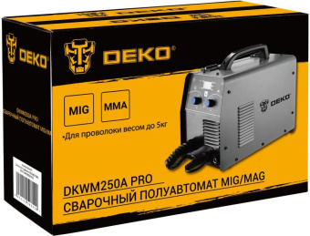 Сварочный полуавтомат Deko DKWM250A MIG-MAG/ММА 7кВт - купить недорого с доставкой в интернет-магазине